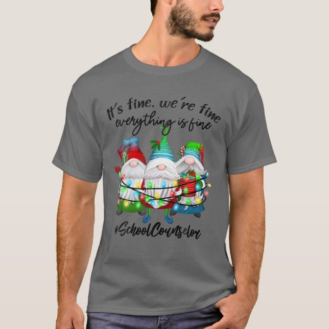 T-shirt Tout est beau conseiller scolaire Noël Noël Noël N (Devant)