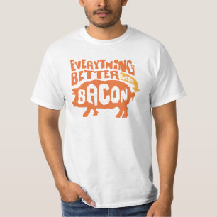 T-shirt Tout est meilleur avec le lard