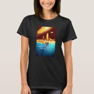 T-shirt Tout Est Possible Mer Et Galaxie