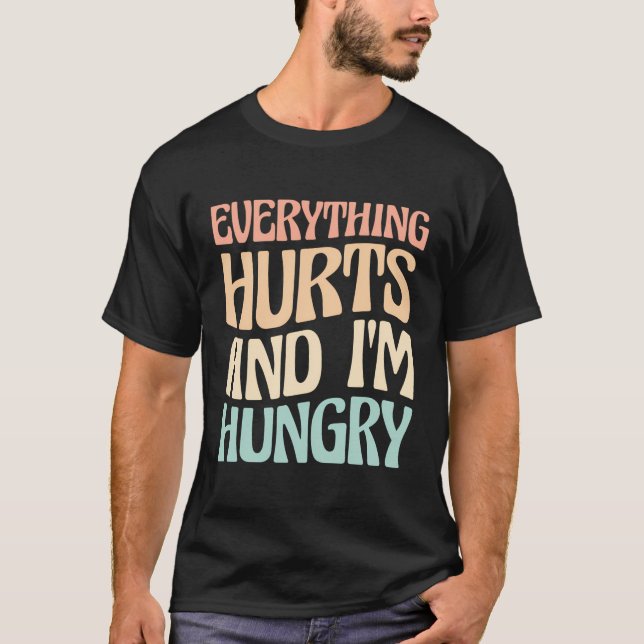 T-shirt Tout Fait Mal Et J'Ai Faim Marathon Runner (Devant)