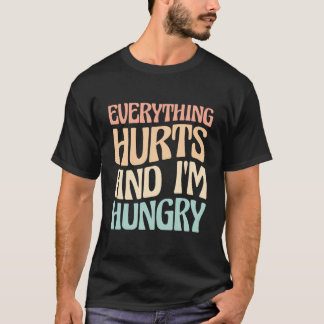 T-shirt Tout Fait Mal Et J'Ai Faim Marathon Runner