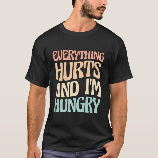T-shirt Tout Fait Mal Et J'Ai Faim Marathon Runner (Devant)