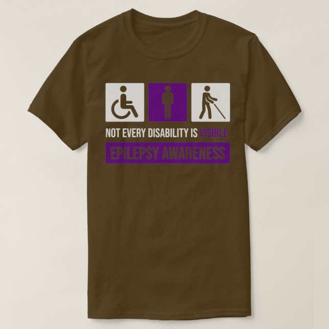 T-shirt Tout Handicap N'Est Pas Visible Sensibilisation À  (Design devant)