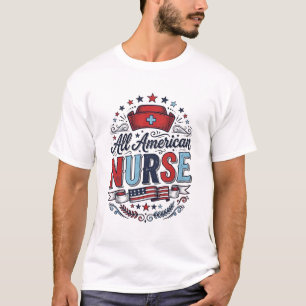 T-shirt Tout infirmière américaine conception de maillot p