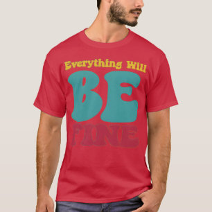 T-shirt tout ira bien citation positive garçon