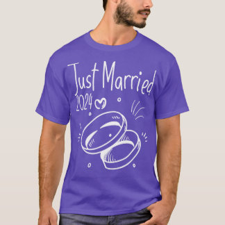 T-shirt tout juste mariés 2024