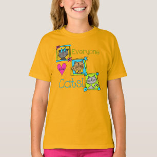 T-shirt Tout le monde aime les chats