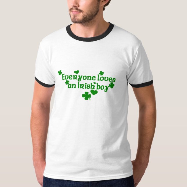 T-shirt Tout le monde aime un garçon irlandais (Devant)