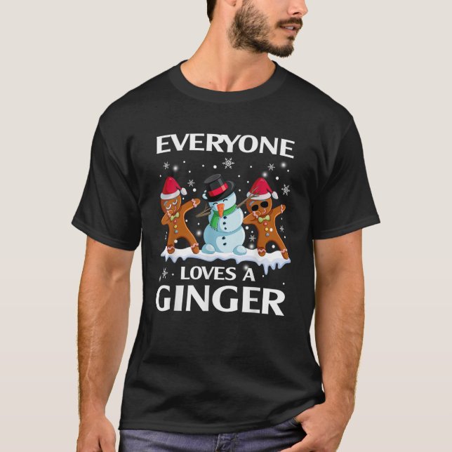 T-shirt Tout le monde aime un gingembre amusant costume de (Devant)