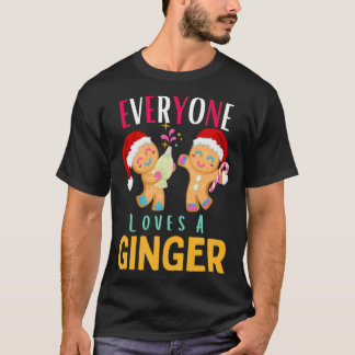 T-shirt Tout Le Monde Aime Un Gingembre Drôle NoëlGingerPa