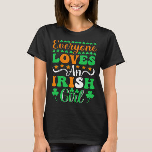 T-shirt Tout le monde aime une irlandaise filles irlandais