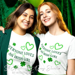 T-shirt Tout le monde aime une irlandaise Jour de la Saint