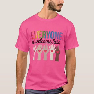 T-shirt Tout le monde est bienvenu ici