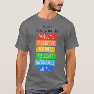 T-shirt Tout Le Monde Est Bienvenue Ici Idaho Enseignant 1