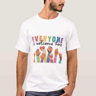 T-shirt Tout Le Monde Est Bienvenue Ici Idaho Enseignant 2