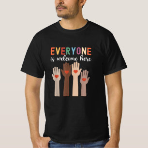 T-shirt Tout Le Monde Est Le Bienvenu Ici Enseignant Idaho