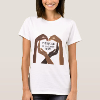 T-shirt Tout le monde est le bienvenu ici - Unité et diver