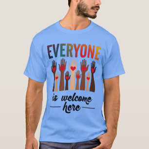T-shirt Tout le monde est le bienvenu ici - USA Diversité
