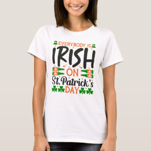 T-shirt Tout le monde irlandais à la Saint Patrick