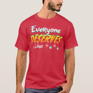 T-shirt Tout le monde mérite une voix