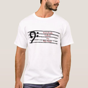 T-shirt Tout le monde suit le bassiste