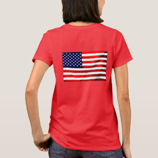 T-shirt Tout l'Eagle patriotique et drapeau des États-Unis