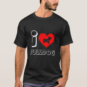 T-shirt Tout Mon Amour Est Frenchbulldog Tee Funny French 