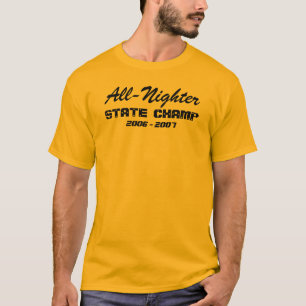 T-shirt Tout-Nighter champion d'état