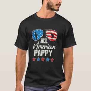 T-shirt Tout Pêche Américaine Pappy 4 Juillet Drapeau US S