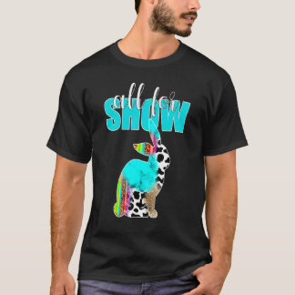 T-shirt Tout Pour Le Spectacle Bétail Lapin Imprimé Vache