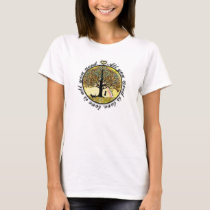 T-shirt Tout que vous avez besoin est arbre d'amour de la