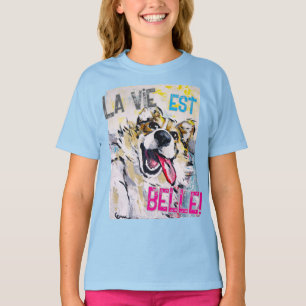 T-shirt Tout sourire La vie est belle!