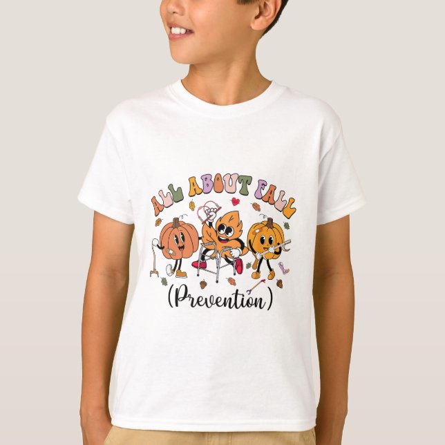 T-shirt Tout sur la prévention de l'automne Thanksgiving A (Devant)