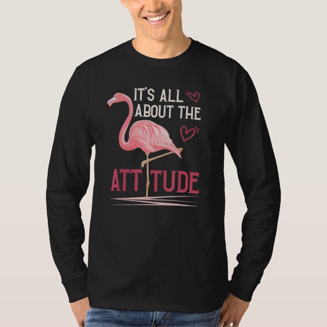 T-shirt TOUT SUR L'ATTITUDE Flamants roses Filles (Devant)