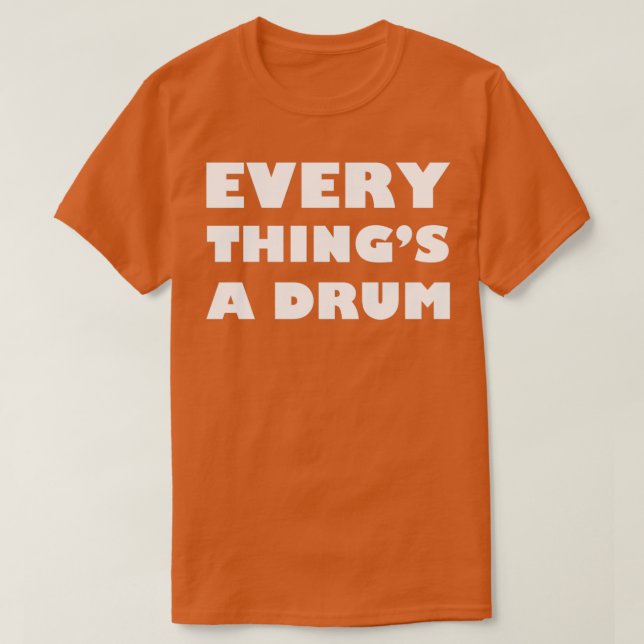 T-shirt Tout un tambour (2) (Design devant)
