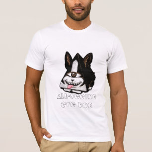 T-shirt Tout-Voir le chien d'oeil