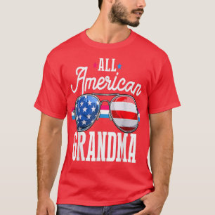 T-shirt Toute la famille de Grandma 4 juillet lunettes de