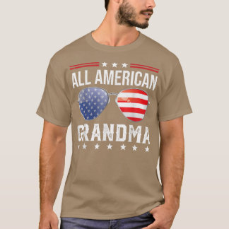T-shirt Toute la famille de jumelage de grand-mère américa