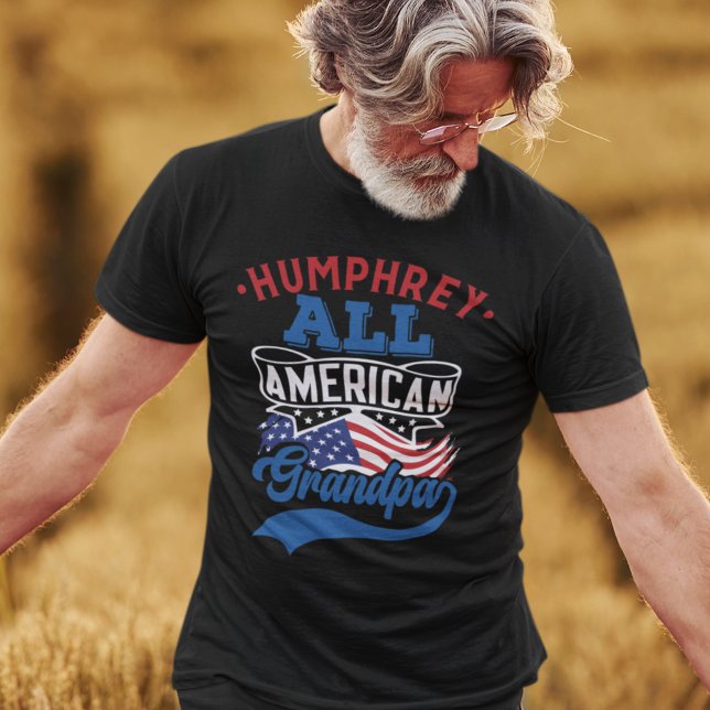 T-shirt Toute la famille patriotique américaine grand-père (Créateur téléchargé)