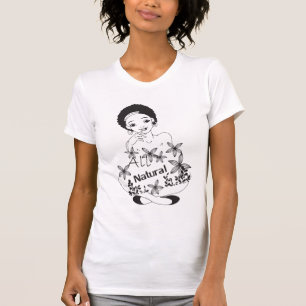 T-shirt Toute la fille naturelle