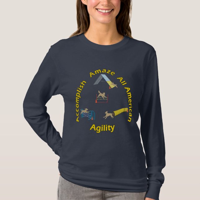 T-shirt Toute l'agilité américaine (Devant)
