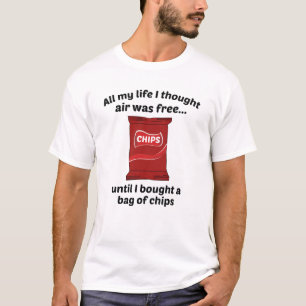 T-shirt Toute Ma Vie Je Pensais Que L'Air Était Libre