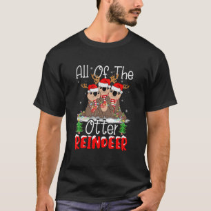 T-shirt Toute Otter Reindeer mignonne Père Noël Reindeer O