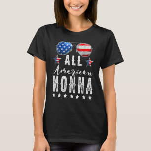 T-shirt Toutes les Américaines Nonna 4 juillet Lunettes de