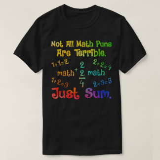 T-shirt Toutes les blagues mathématiques ne sont pas terri