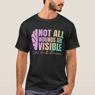 T-shirt Toutes les blessures ne sont pas visibles Sensibil