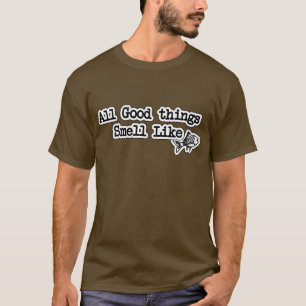 T-shirt Toutes les bonnes choses odorent Poisson Drôle Pêc