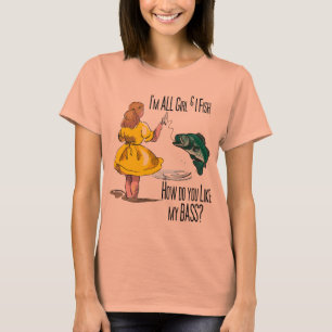 T-shirt Toutes les chemises de pêche de fille