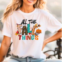 Toutes les choses automnales Chemise Automne Desig