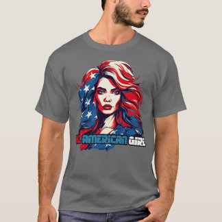 T-shirt Toutes les filles américaines